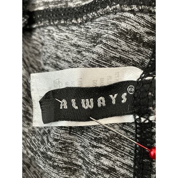 Always Women's Mid Rise Compression Shorts Gray Pink Large - Picture 3 of 3